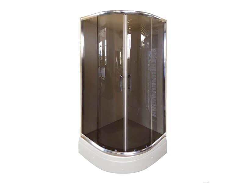 Tus paravan polukruzni R80 - HYDROFIT [6mm - grey glass]